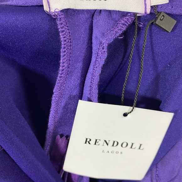 RENDOLL LAGOS Faux Suede Lace Up Sheath Mini Dress Long Sleeve Mock Neck US 6 - Picture 11 of 12